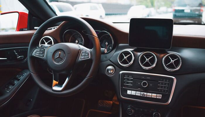 The luxurious interior of the 2019 Mercedes-Benz CLA