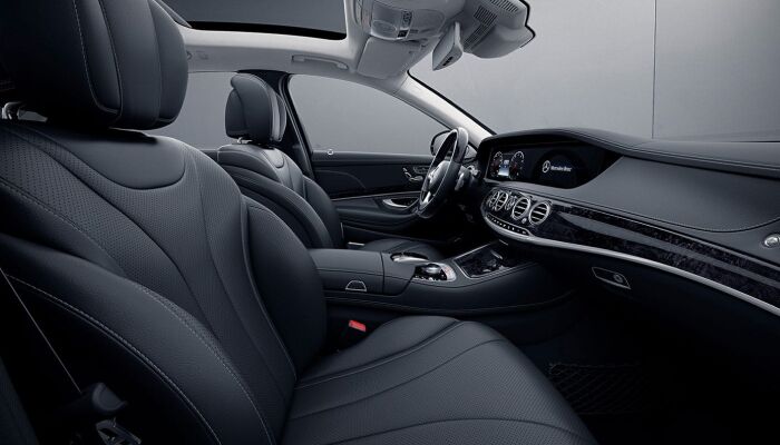 The spacious inteerior of the 2019 Mercedes-Benz S-Class