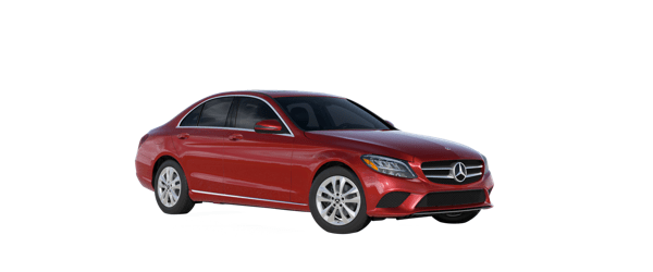 Mercedes-Benz C-Class in red
