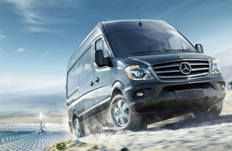 2016 Mercedes-Benz Sprinter Cargo Van Front View in Green