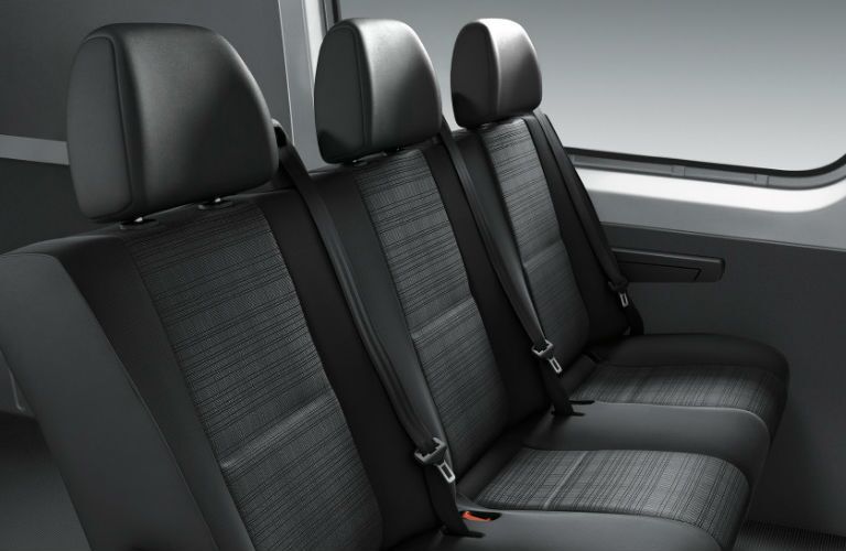 Sprinter Crew Van Seating in Black Fabric