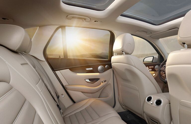 2017 mercedes benz glc interior leather seats rear seats