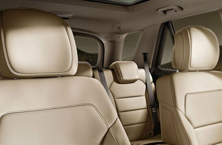 Mercedes-Benz GLE interior, tan seats