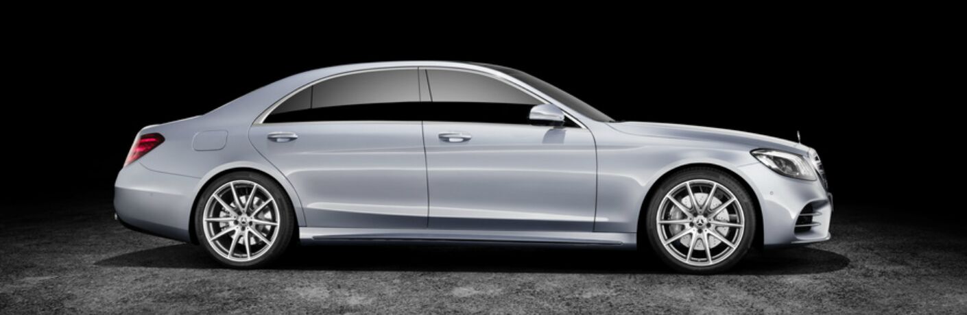 New silver 2018 Mercedes-Benz S-Class Sedan