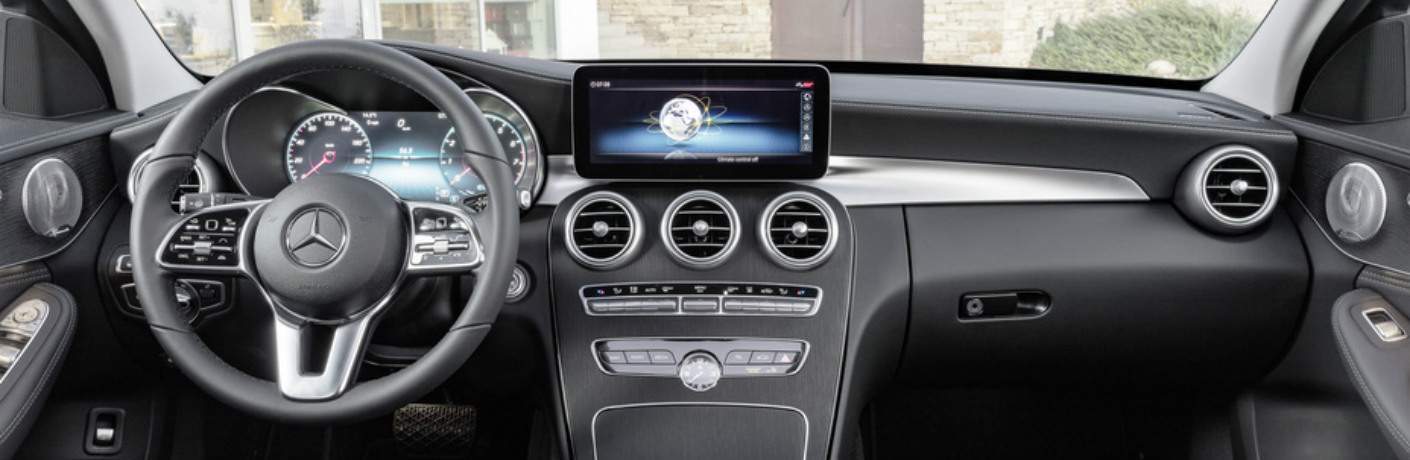 Cockpit view of a 2019 Mercedes-Benz C-Class