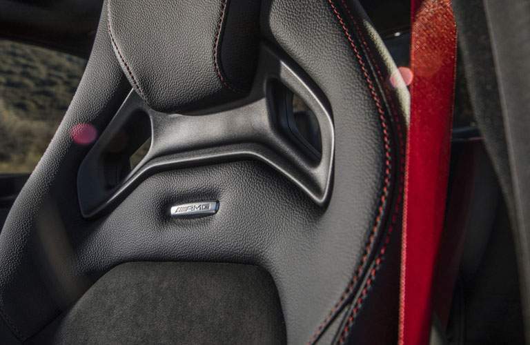 2018 Mercedes-Benz C-Class closeup of driver's seat top