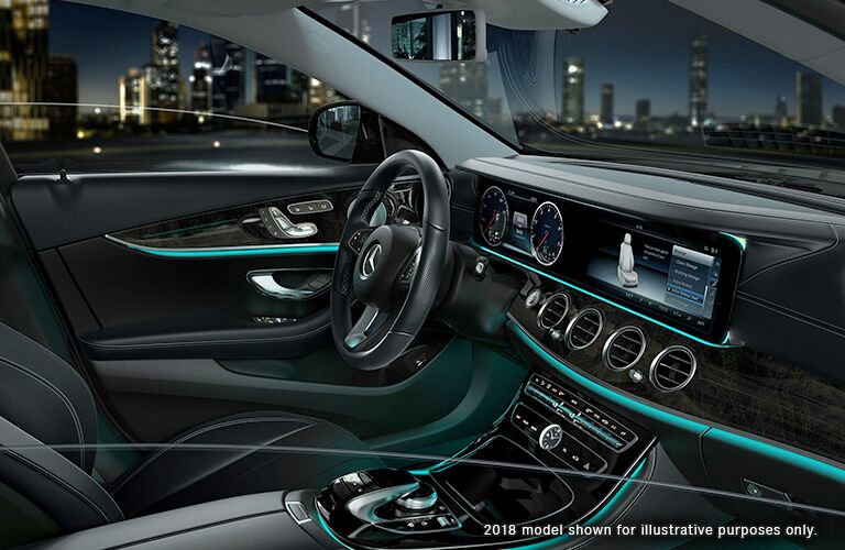 2019 Mercedes-Benz E-Class interior front view represented by 2018