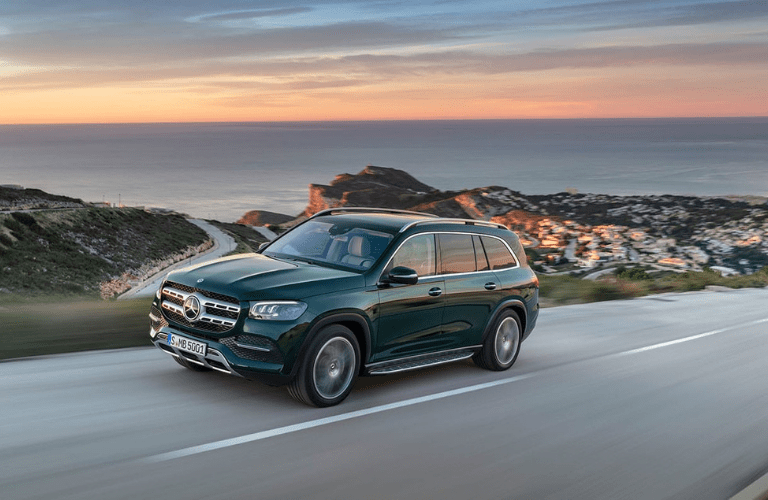 2020 Mercedes-Benz GLS driving on the road