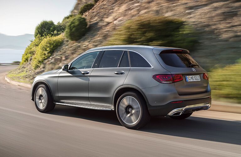 2020 Mercedes-Benz GLC rear view on the road