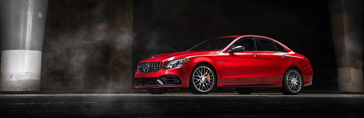 2021 Mercedes-Benz C-Class in foggy room