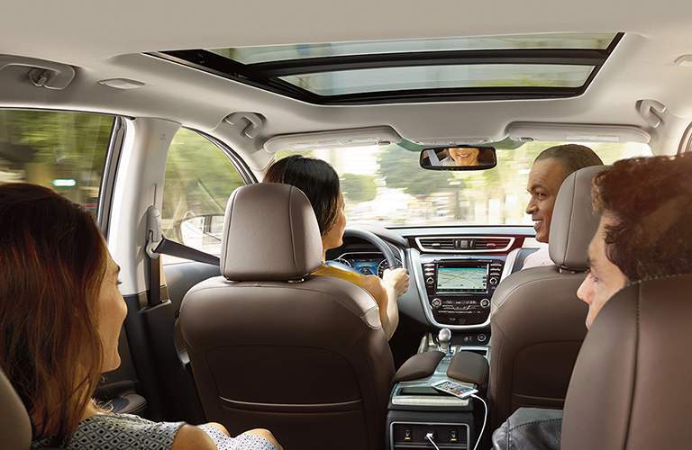 2018 Nissan Murano interior view with passengers in seats