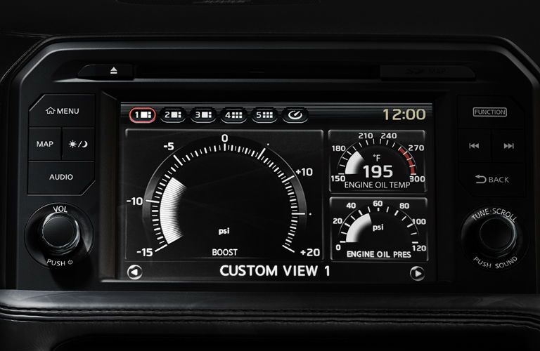 2018 Nissan GT-R performance display