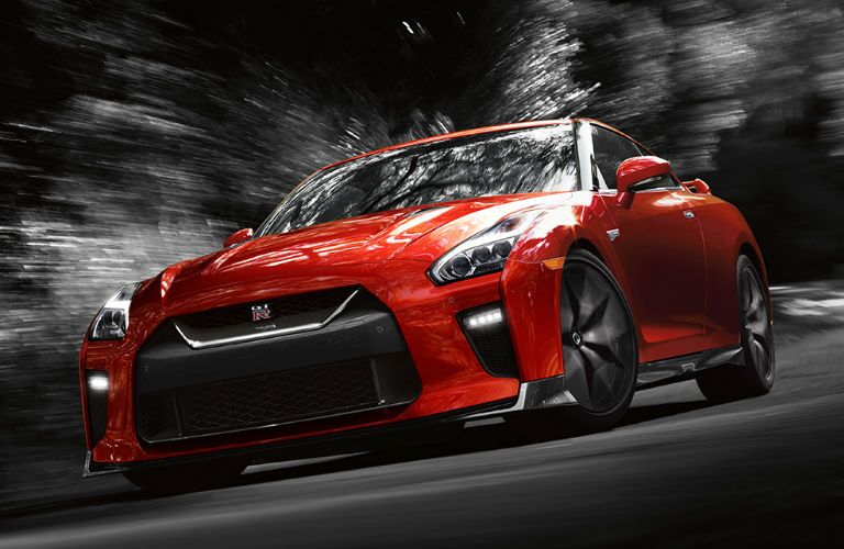 2018 Nissan GT-R driving on road