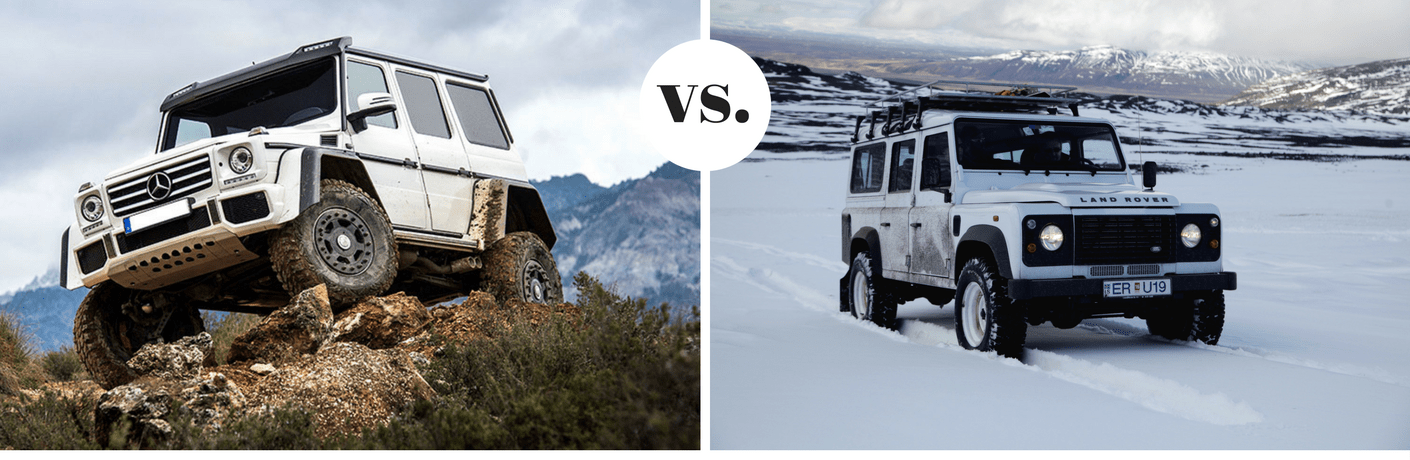 18 Mercedes Benz G 550 Vs 16 Land Rover Defender