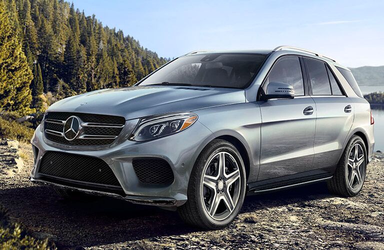 2017 Mercedes-Benz GLE parked in front of a lake