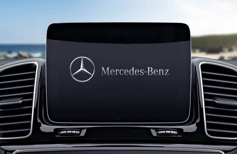 large central infotainment screen of the 2017 Mercedes-Benz GLS