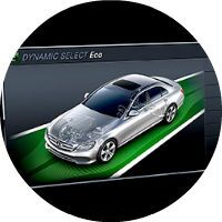 2017 Mercedes-Benz E-Class in Dynamic Select Eco drive mode