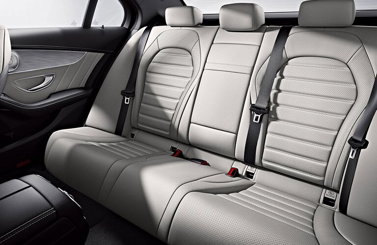 rear seats of the 2018 Mercedes-Benz C 300