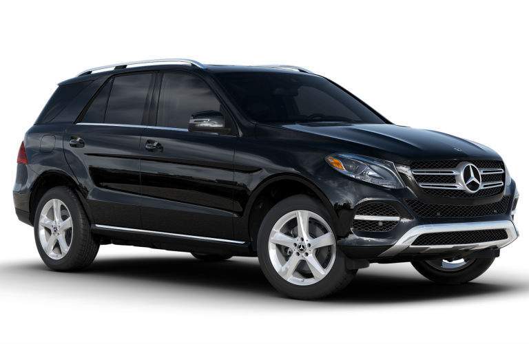black 2018 Mercedes-Benz GLE on a white background