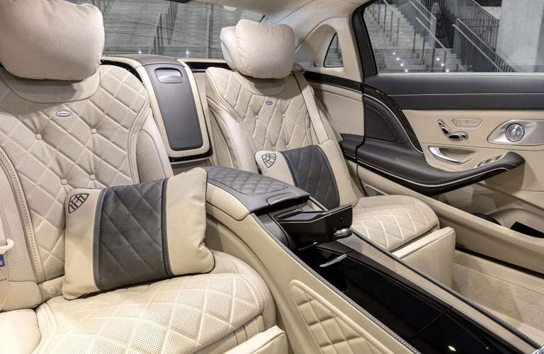 luxurious rear seats of the 2018 Mercedes-Benz S-Class