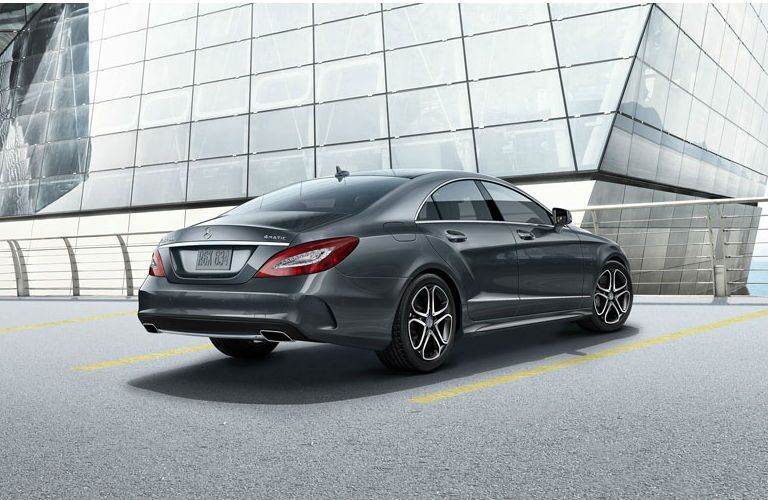 2016 Mercedes-Benz CLS silver rear view