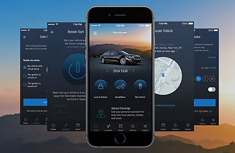all the things that owners can do with the Mercedes me car to phone integration app