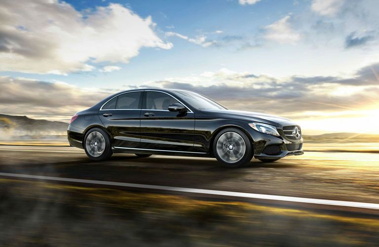 2016 Mercedes-Benz C-Class vs. 2016 BMW 3 Series side view