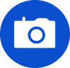 Blue Camera Graphic