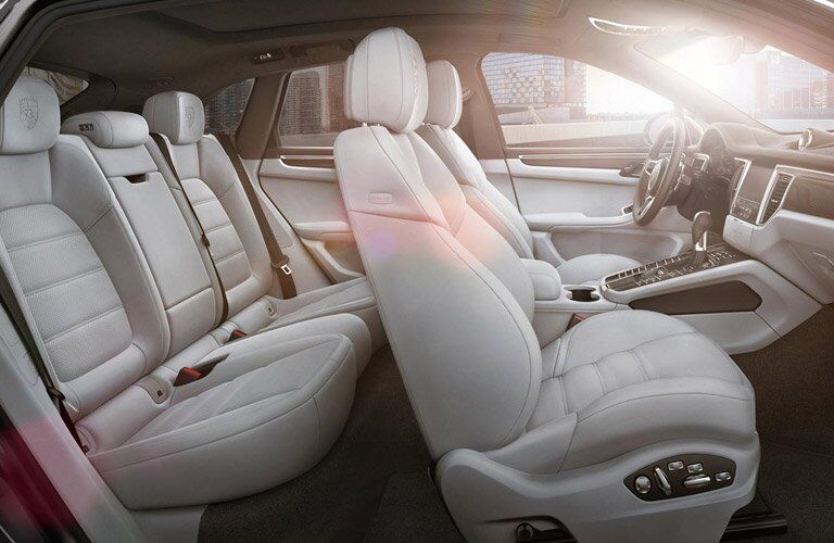 2017 Porsche Macan interior seating area