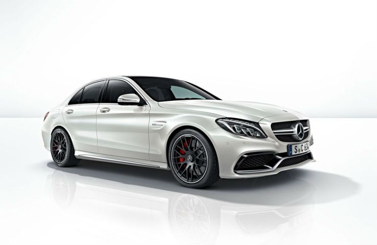 2015 Mercedes-AMG C63 White Side View