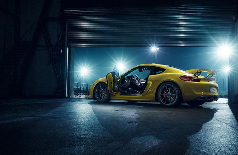 2016 Porsche Cayman GT4 Driver Side in Yellow