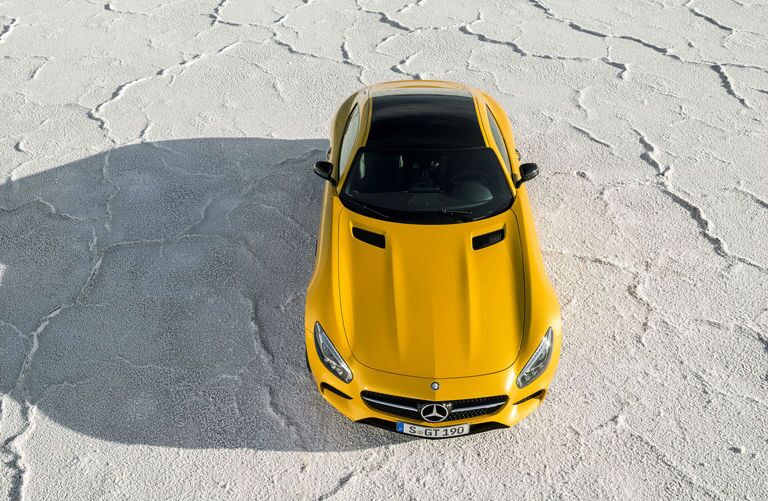 2016 Mercedes-AMG GT S Yellow Top View