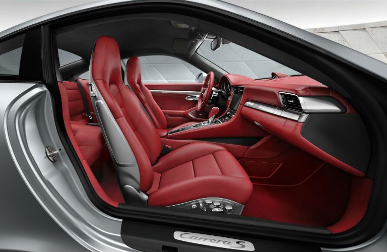 2016 Porsche 911 Carrera Red Interior Leather