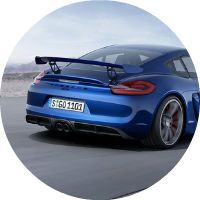 2016 Porsche Cayman GT4 flat-six engine