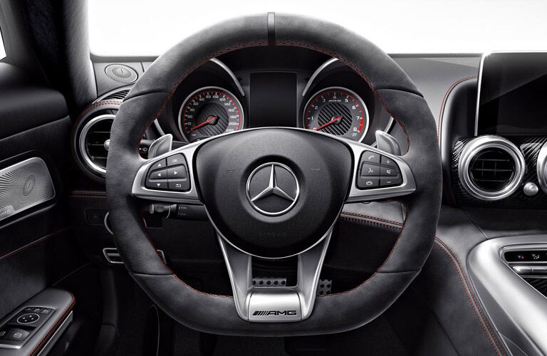 2017 Mercedes-AMG GT S sport steering wheel