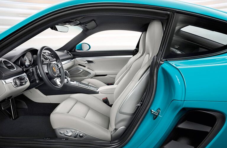 2017 Porsche 718 Cayman redesigned interior driver's side