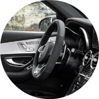 2017 Mercedes-AMG GLC43 speed-sensitive sports steering