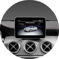 2017 Mercedes-Benz CLA 8-inch media display