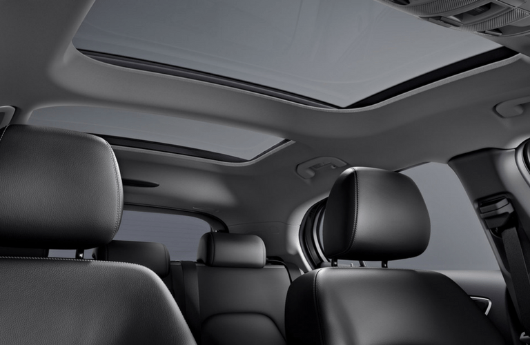 2017 Mercedes-Benz GLA view of interior head room with moonroof closed