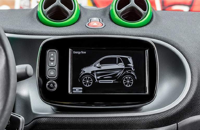 2017 smart fortwo electric drive pure interior trip computer energy flow