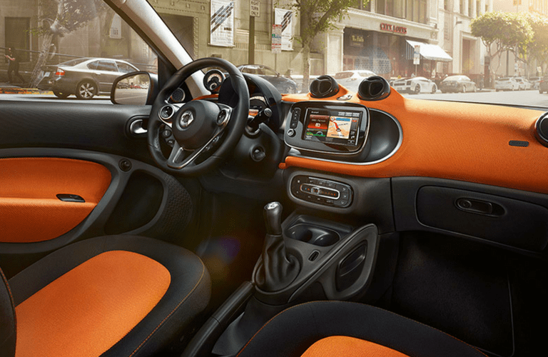 2017 smart fortwo passion coupe interior front