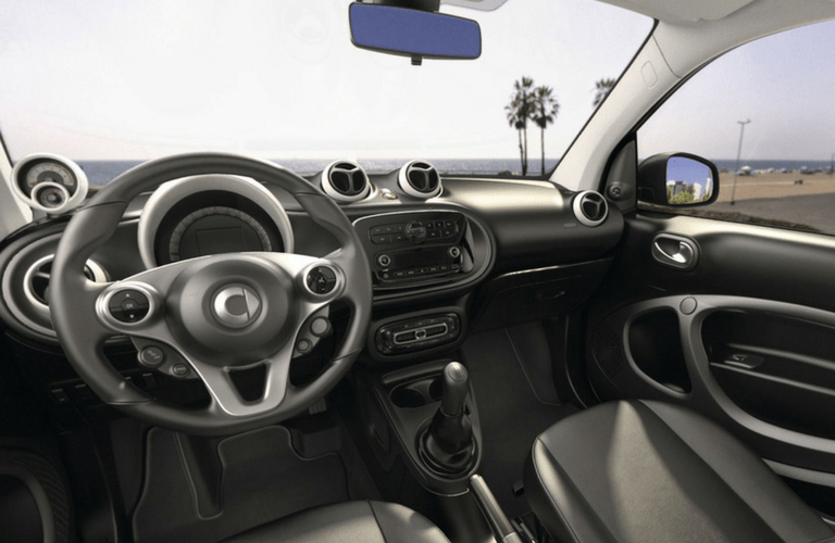 2017 smart fortwo pure coupe interior front
