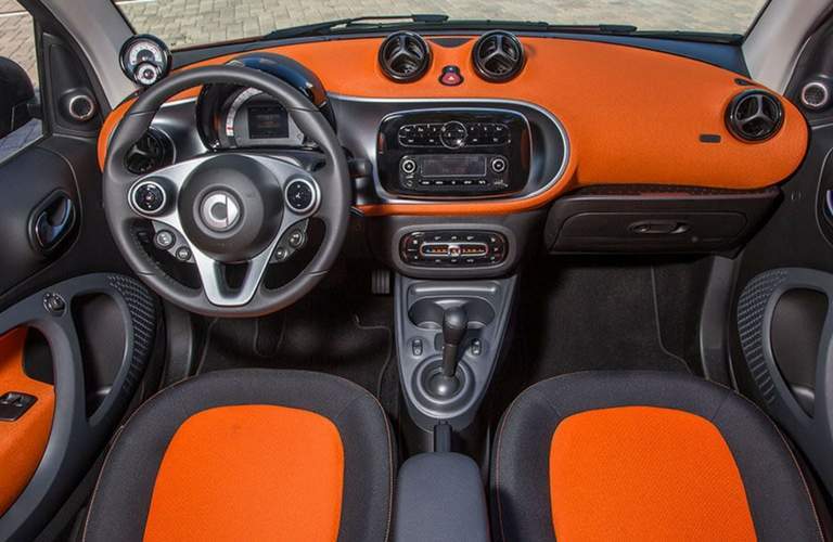 2017 smart fortwo passion cabrio interior front