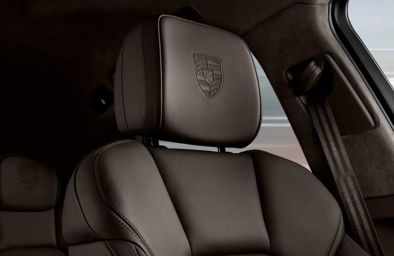 2018 Porsche Macan headrest with porsche emblem