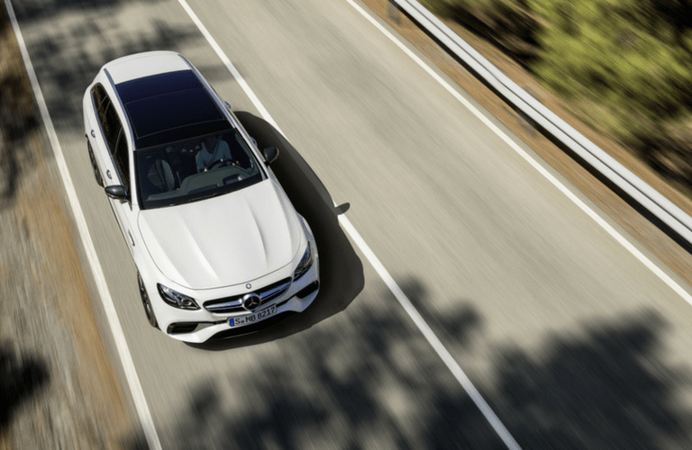 2018 Mercedes-AMG E63 S Wagon overhead view
