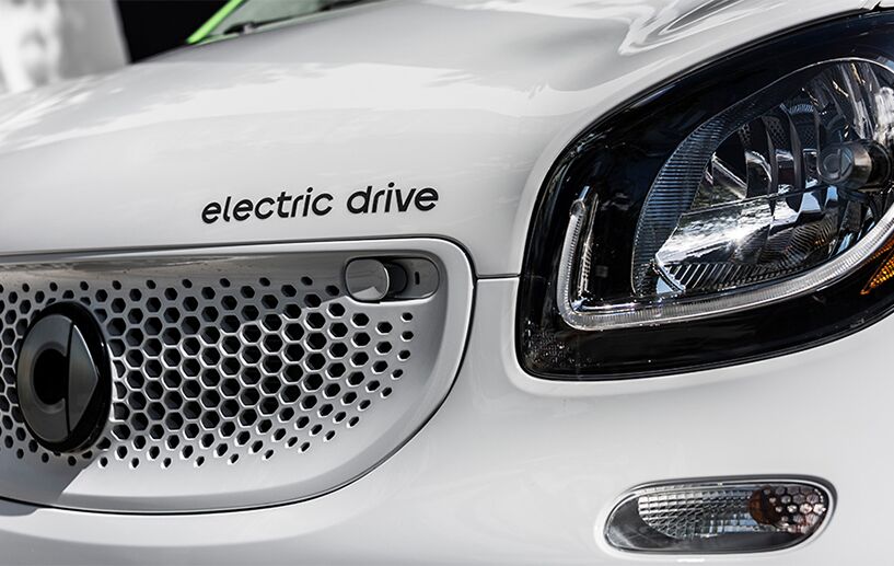 exterior front grille of the 2018 smart fortwo electric drive pure coupe