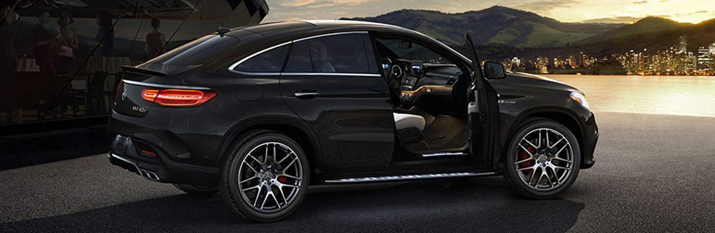 Black 2018 Mercedes-Benz GLE Parked Near a Body of Water