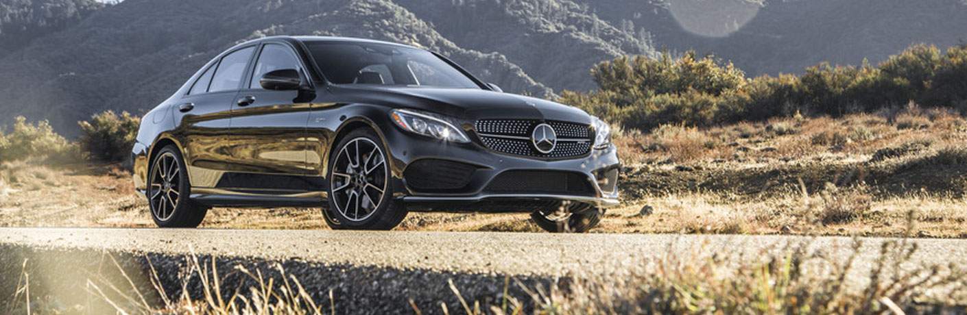 2018 Mercedes-Benz AMG C-Class Sedan Driving through Mountain Road