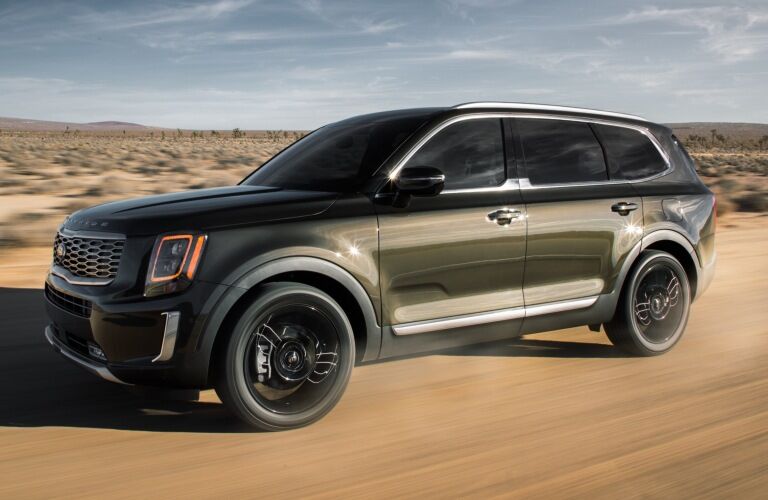 2020 Kia Telluride green side view