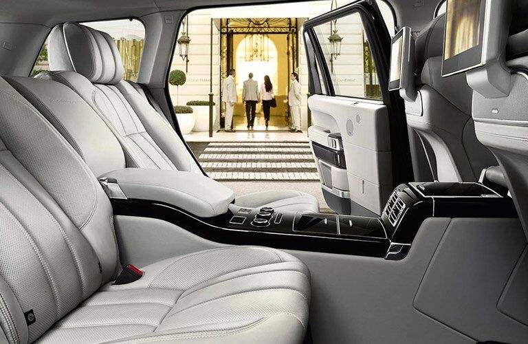 Rear seats of the 2017 Land Rover Range Rover